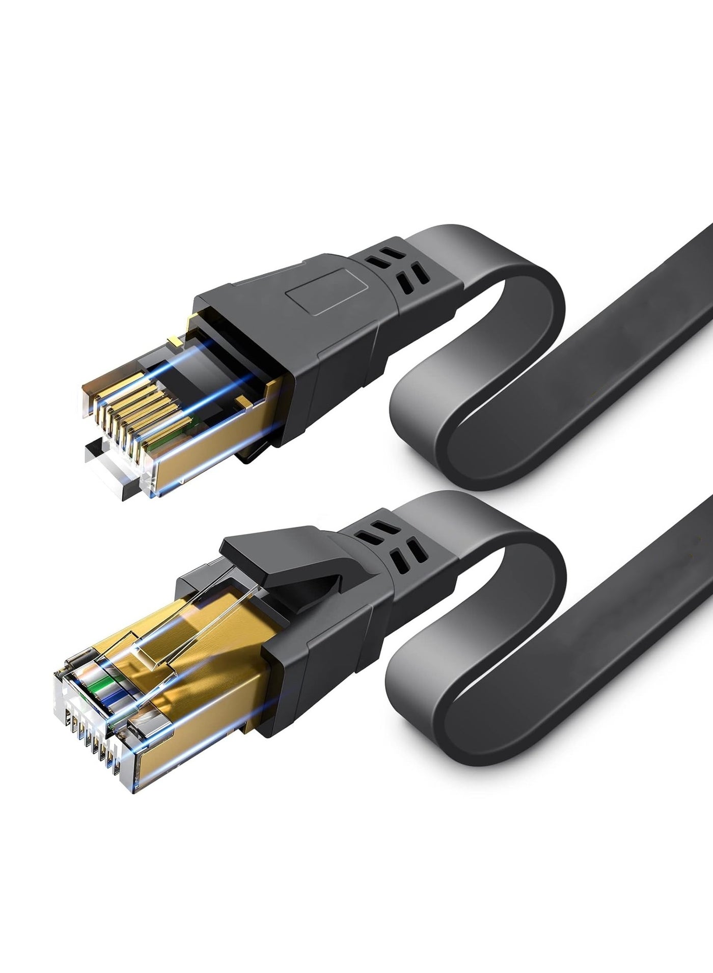 Cat8 Ethernet Cable, 20 Meters 40GBPS 2000Mhz Flat…