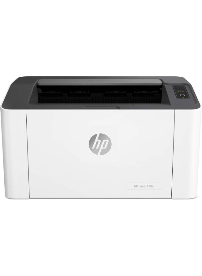 Compare 108a, 4ZB79A, A4 Black and White Laser Printer, USB Connectivity, Laser Technology, Compact Design for Home, 21 ppm Print Speed White,Grey at KSA Price