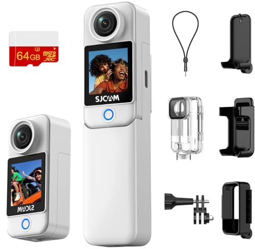 Compare SJCAM C300 64GB,4K Vlogging YouTube Live Streaming,7Hour Power,6Axis Stabilization,DualTouch Screen,Birthday Gifts for Kids Women Her Mom Wife Girlfriend Valentines Mothers Day at KSA Price