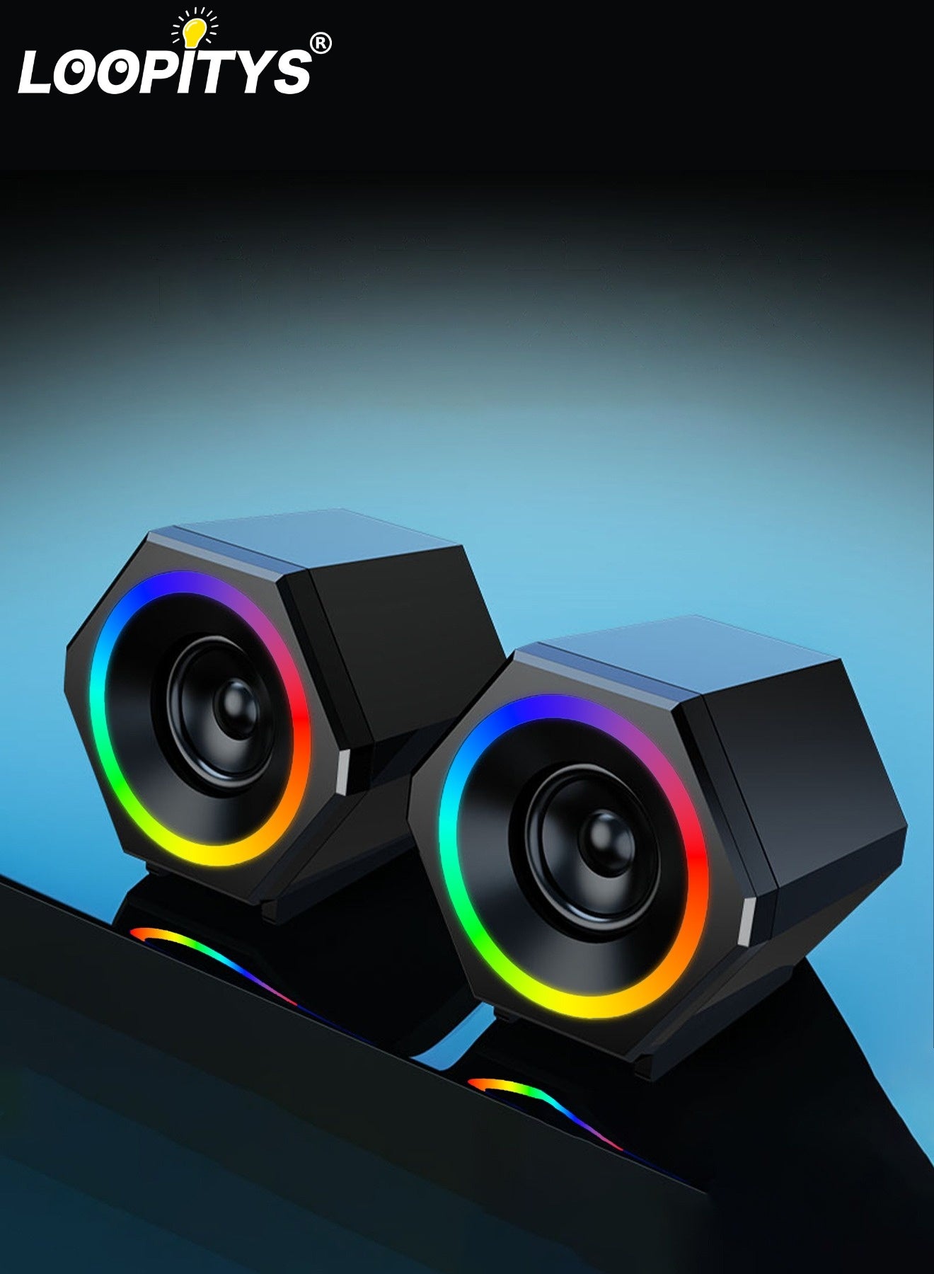 Compare PC Speakers,USB Wired Subwoofer  Speakers, Computer PC Speakers Laptop Desktop Small Audio Speaker,USB Powered Computer Stereo Speaker for PCs,Desktop,Computer,Laptop at KSA Price