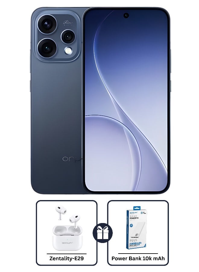 Compare Reno15 AI Phone Dual SIM 5G Twilight Blue 12GB RAM 512GB + Zentality E29 Earbuds + Zentality Powerbank 10k mAh   Middle East Version at KSA Price