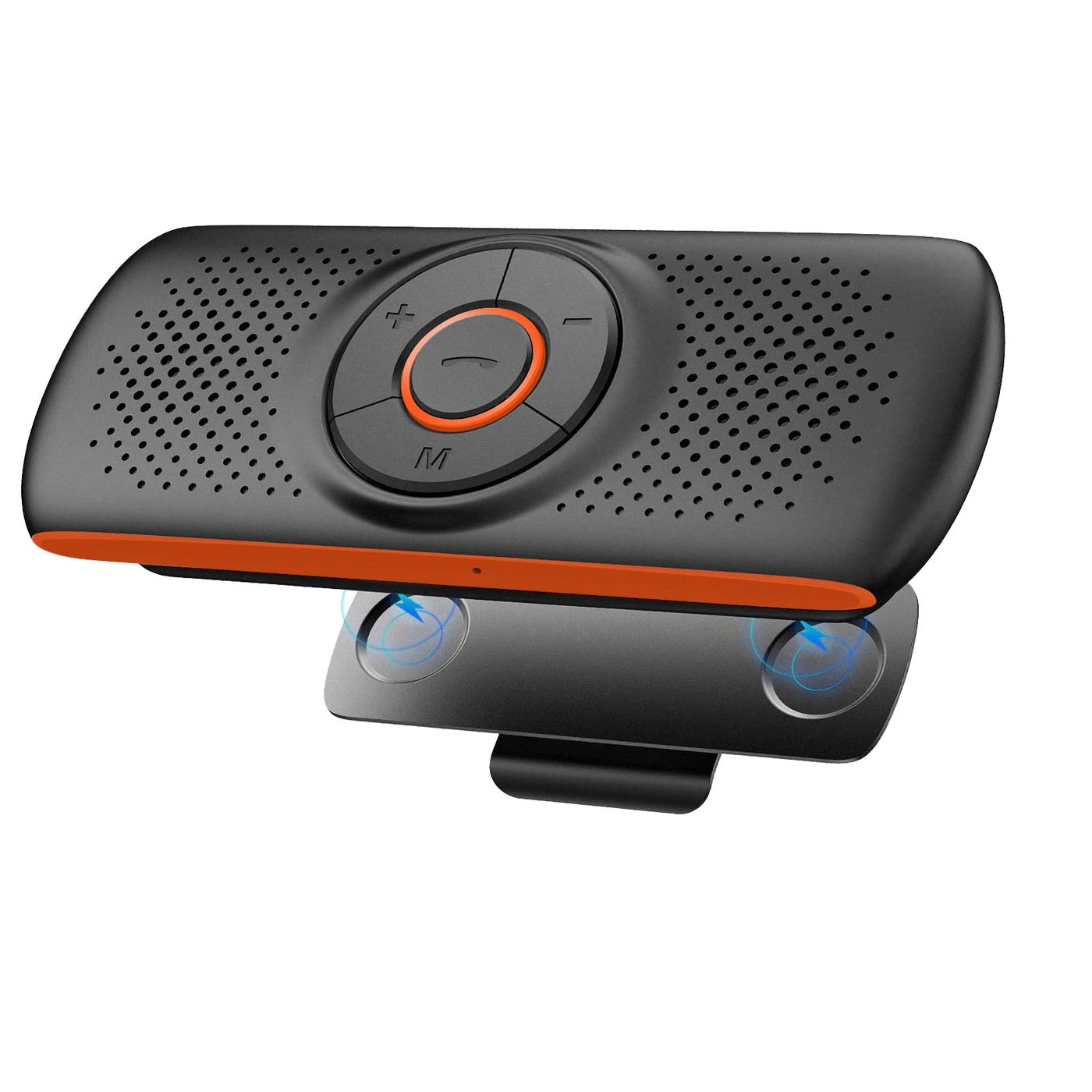 Compare SKYBESS Car Bluetooth Speaker for Cell Phone, Portable Bluetooth Handsfree Car Kit Wireless in Car Speakerphone Music Player with Visor Clip, Supports Siri Google Assistant TF Card Playback at KSA Price