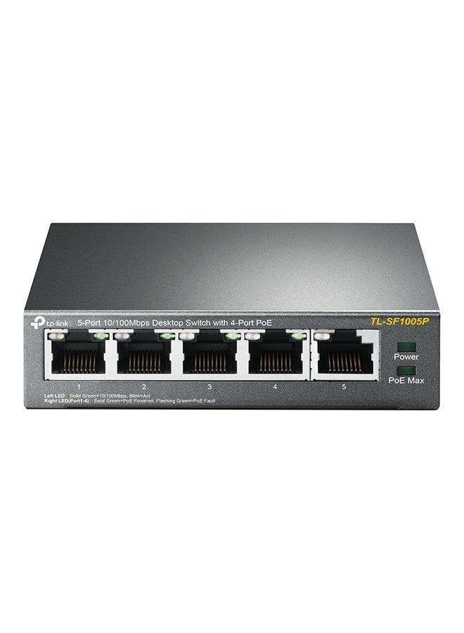 Compare 5Port 10100Mbps Desktop Switch With 4Port PoE Black at KSA Price