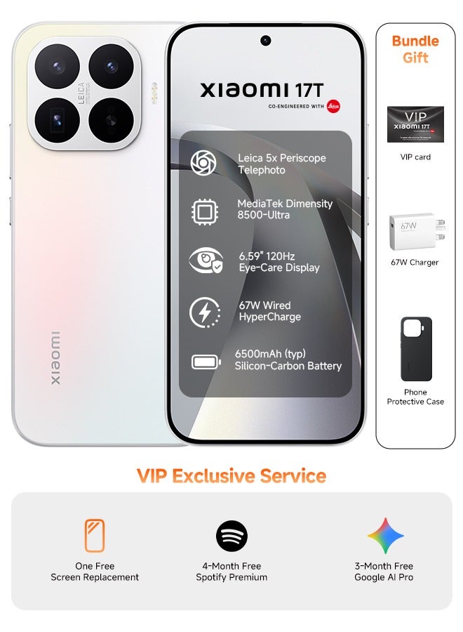17T Dual SIM 5G Optal White 12GB RAM 256GB…