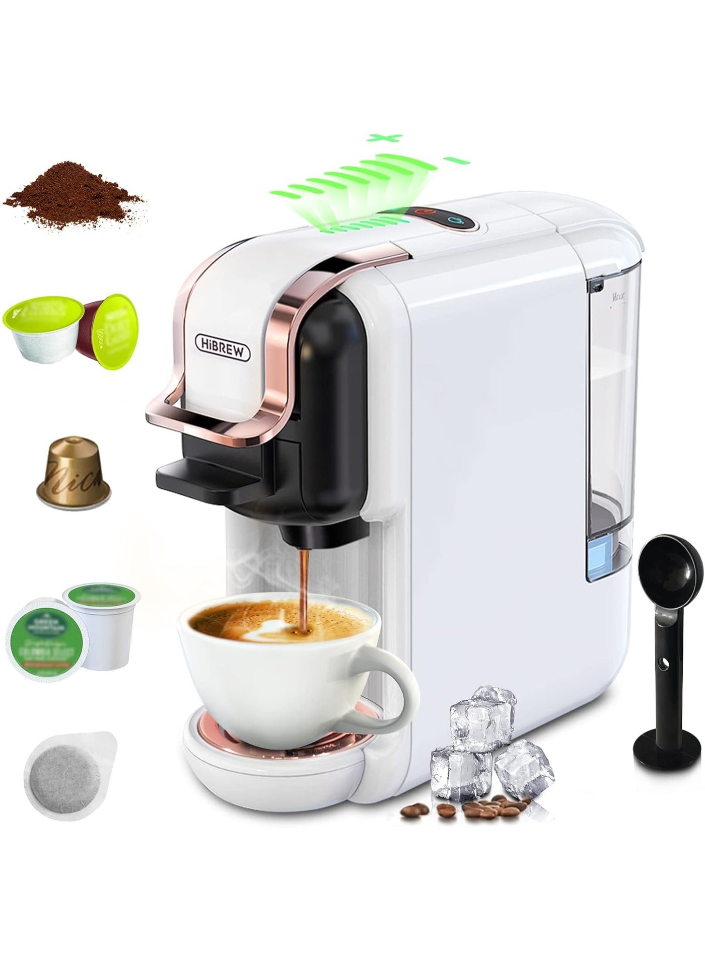 HiBREW H2B 5-in-1 Pod Coffee Maker - Compatible…