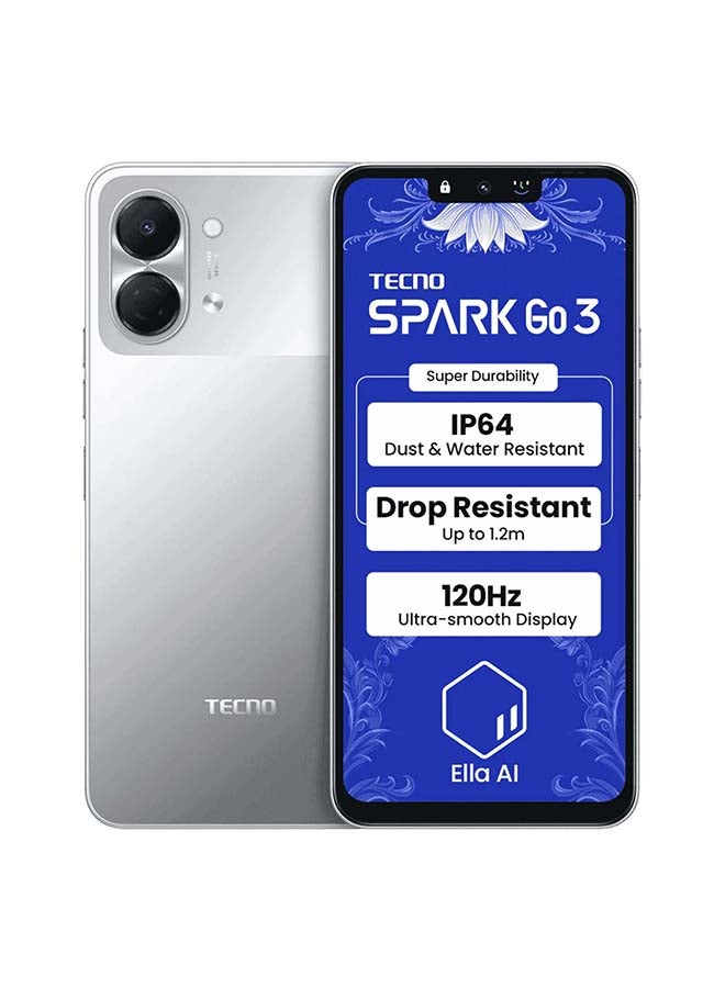 Spark Go 3 4G 128GB 4GB RAM Titanium…