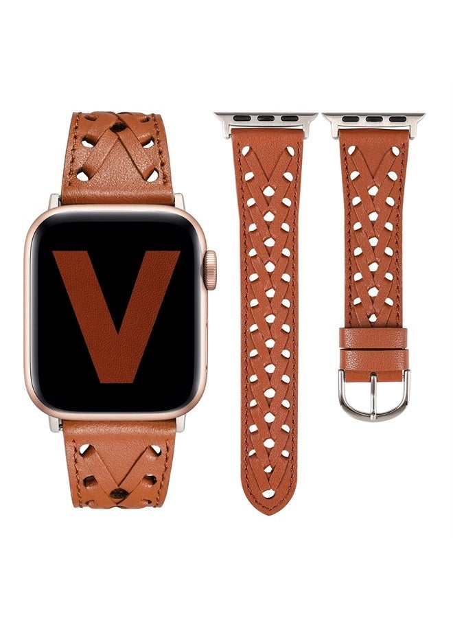 Leather Band Compatible with Apple Watch Band 38mm…