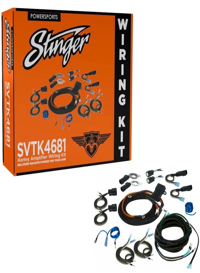 Compare STINGER HarleyDavidson Touring Motorcycles 1998Present 24 Channel Universal Amplifier Wiring Kit, Direct Fit Wiring, Harley Davidson Road Glide & Street Glide, SVTK4681 at KSA Price