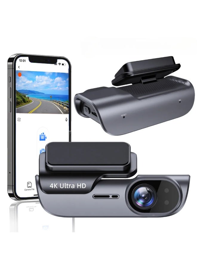 Compare 4K WiFi Dash Cam Car Driving Recorder with 170° Wide Angle, Starlight Night Vision & 24H Parking Mode  UHD 3840x2160P Car DVR, GSensor, Loop Recording, WDR, Black Box for Vehicle Safety at KSA Price