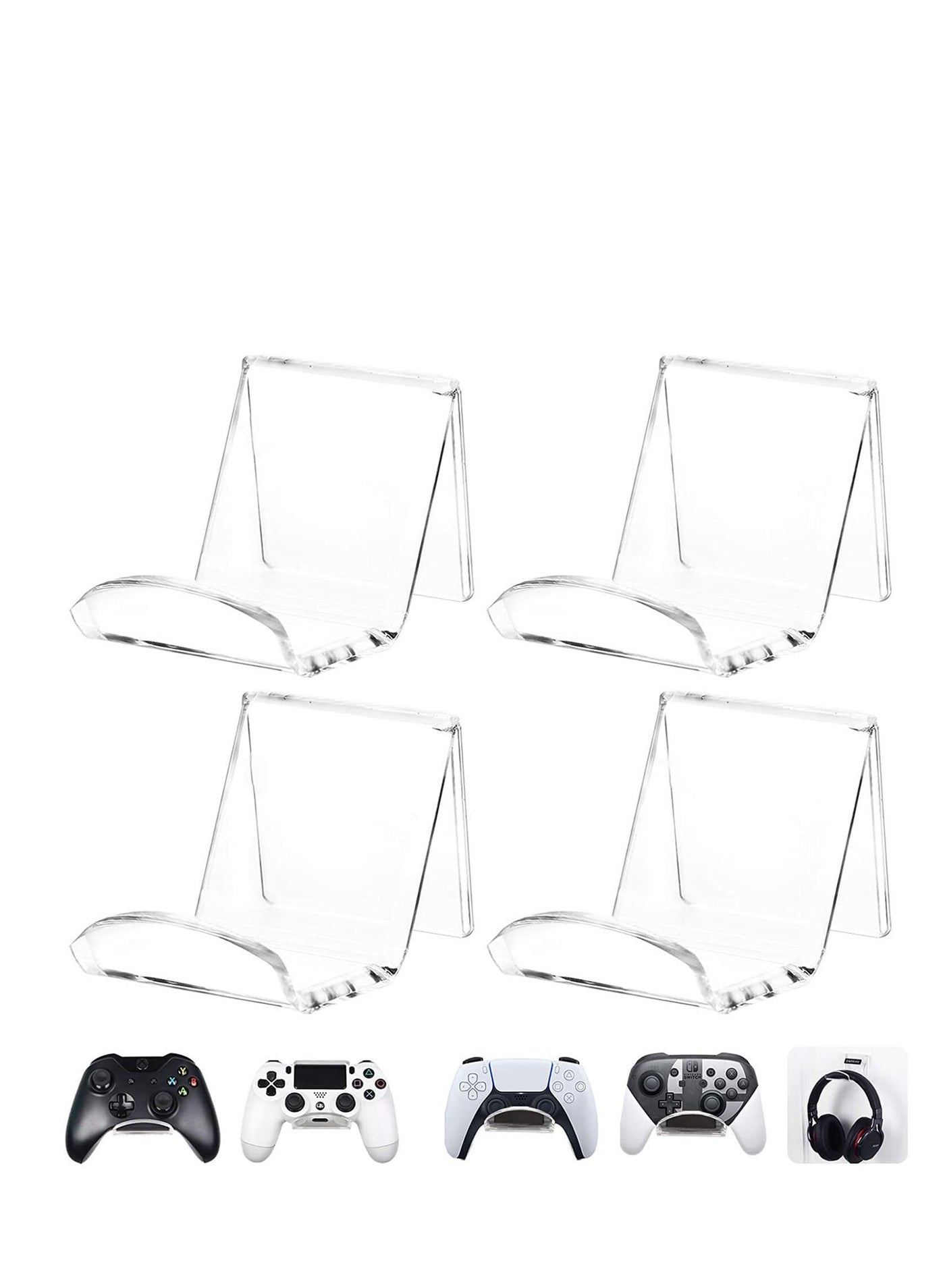 Game Controller Wall Mount Holder Stand (4 Pack)…