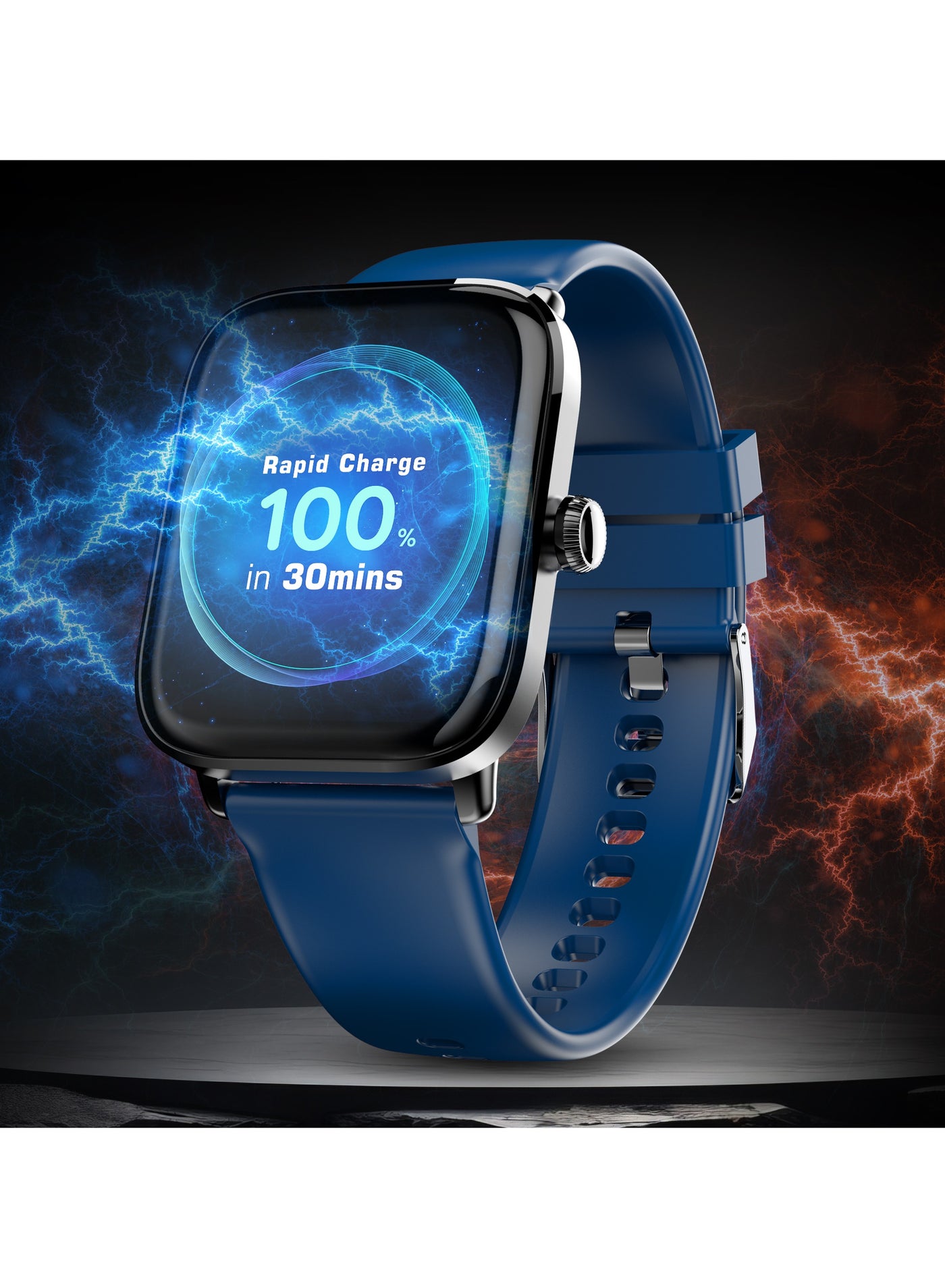 Compare Ultra Rapid Smart Watch for Men and Women, 1.83 HD Display, Fastest Charging, Premium Metal Build, Unisex Design, Bluetooth Calling, Health Suite, Lightweight, Fast Pairing, Winter Blue at KSA Price
