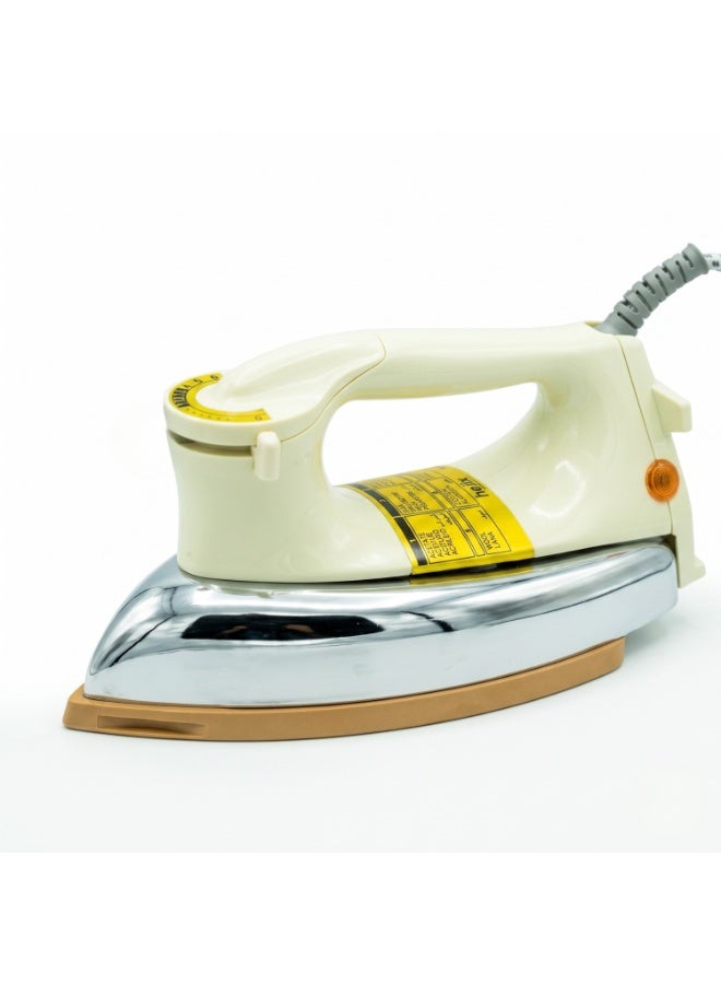 Compare HEJIX Dry Iron 1000W, Heavy Weight 1.9kg Clothes Iron with NonStick Soleplate, Adjustable Temperature Control, Automatic Thermostat CutOff, Fabric Iron for Home Use at KSA Price
