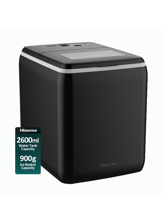 Compare 20KGDay Freestanding Bullet Ice Maker, Digital Control Panel with LED Display, Ice Full Sensor, Water Lacking Alert, Easy to Remove Ice Bucket, Selfclean ICM2011B Black 2.6 L 160 W ICM2011B Black at KSA Price