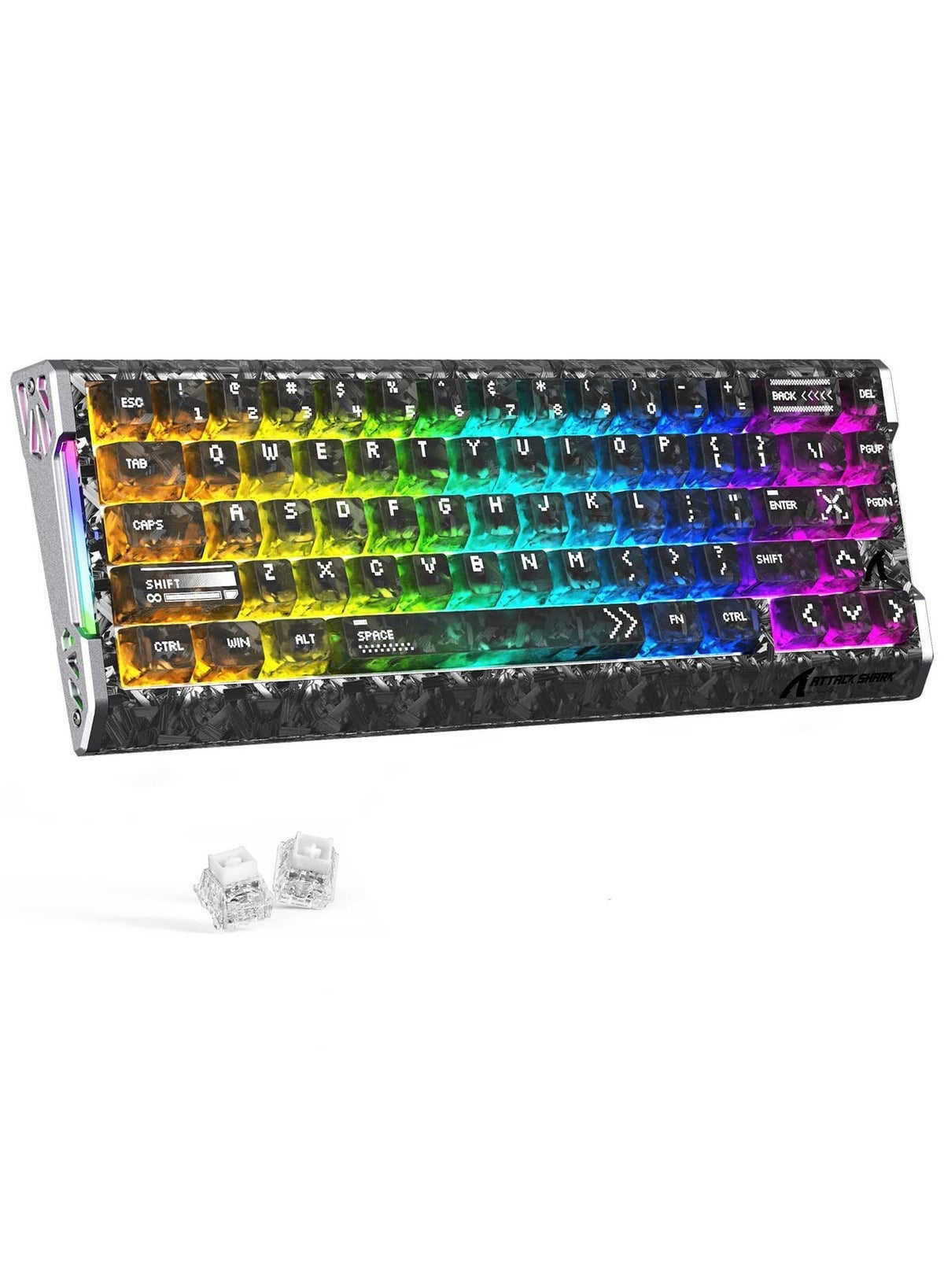 R68HE Carbon Fiber 8000Hz Rapid Trigger Keyboard,…