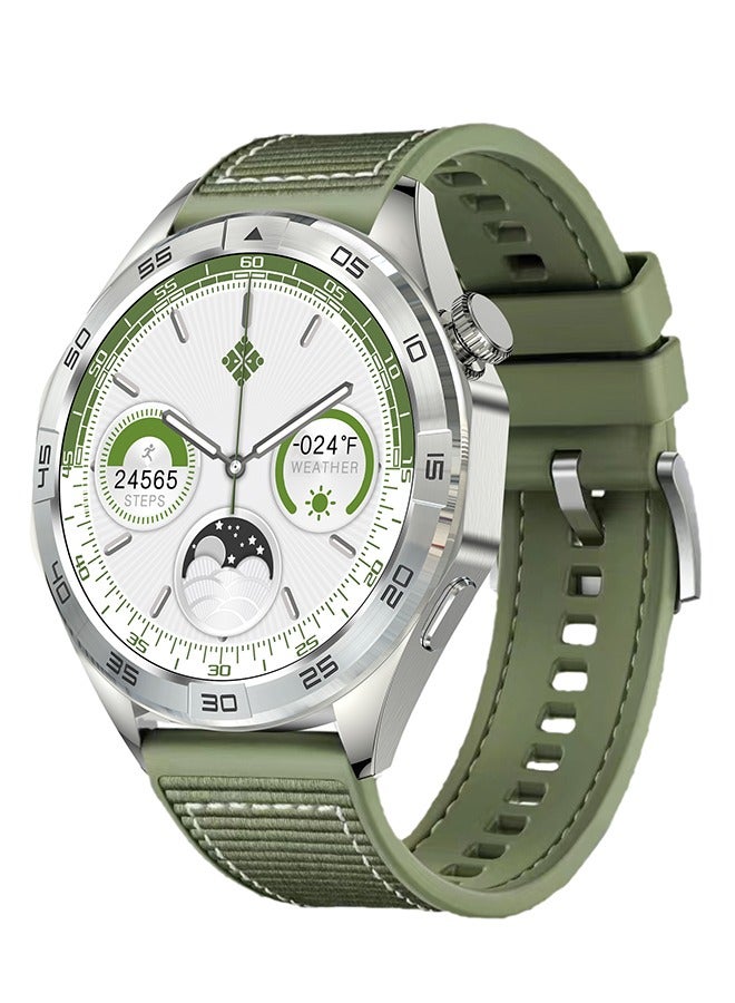 Compare Mens Smart Watch Sports Waterproof Watch With Full Touch Screen Voice Chat Heart Rate And Sleep Monitoring Bluetooth Pairing Android And iOS at KSA Price