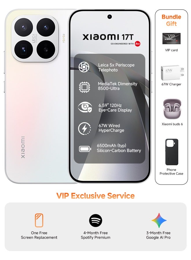 17T Dual SIM 5G Opal White 12GB RAM 512GB…