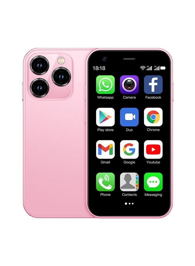 Compare Super Mini Mobile Phone Android Quad Core, Mobile Mini Smartphone Ultra Small Pocket Student Children Men and Women?Pink? at KSA Price