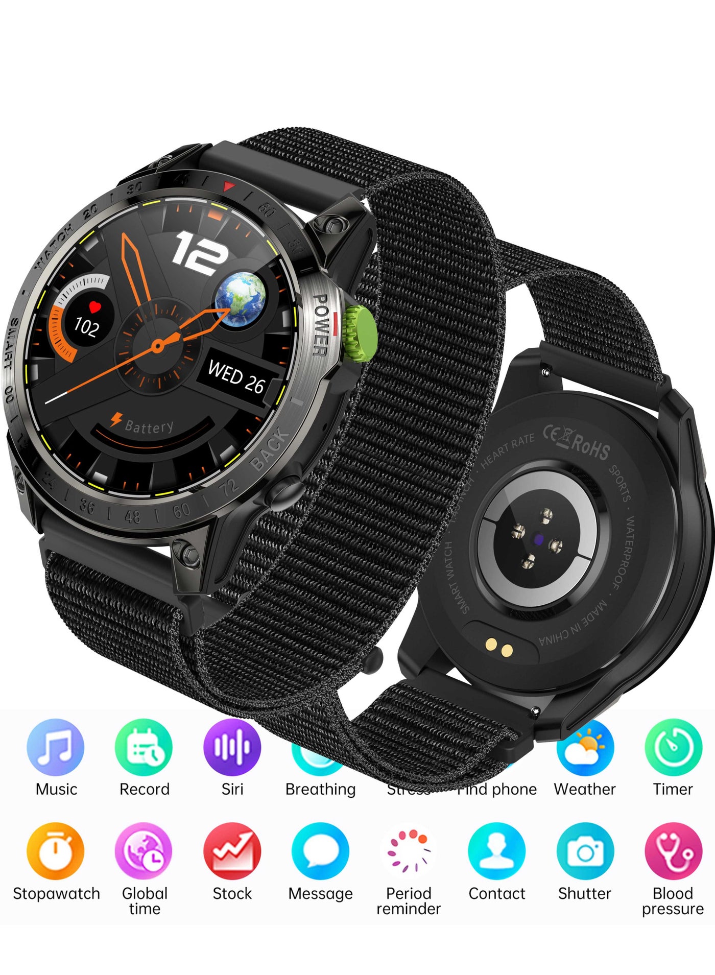 Mens Smartwatch with Bluetooth Calls Fitness Tracker…