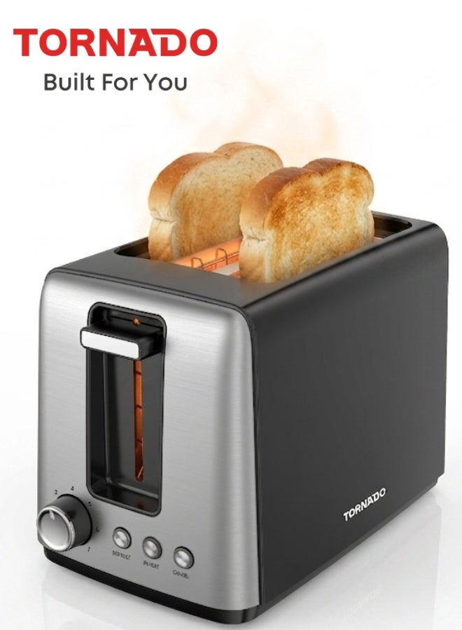 Compare 2Slice TORNADO Bread Toaster 750W, 7 Browning Settings, Reheat & Defrost, Removable Tray, Black  TTA01118GS  1Year Free Warranty at KSA Price