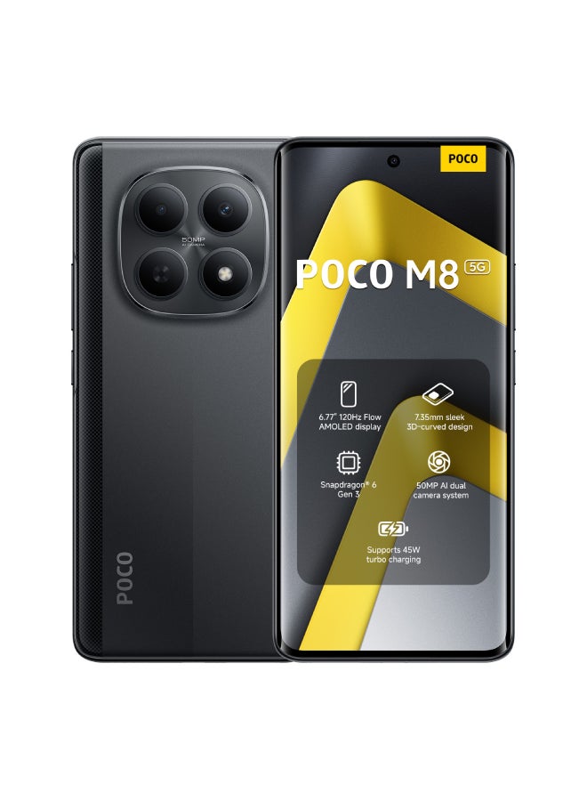 Compare POCO M8 5G Black 8GB RAM 256GB ROM  Global Version at KSA Price