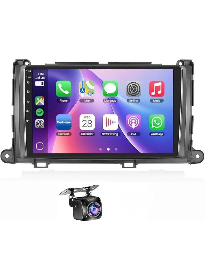 Compare Android Car Stereo for Toyota Sienna 20102014 4GB RAM 64GB ROM Support Carplay, MLink WiFi BT, Radio GPS, 9 Inch IPS Touch Screen with AHD Camera Included at KSA Price