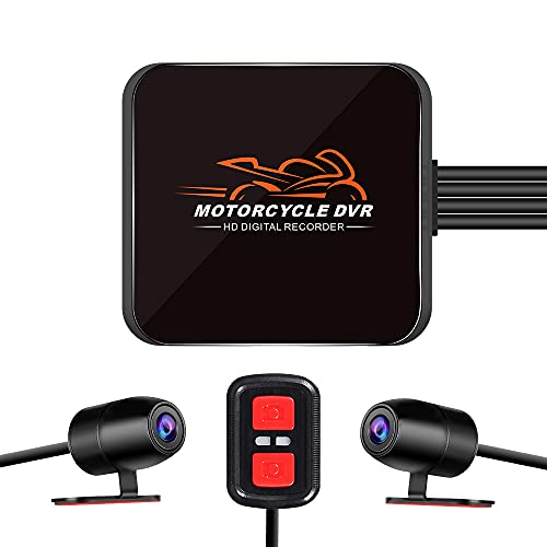 VSYSTO WiFi Motorcycle Dash Cam 2 Channels 130…