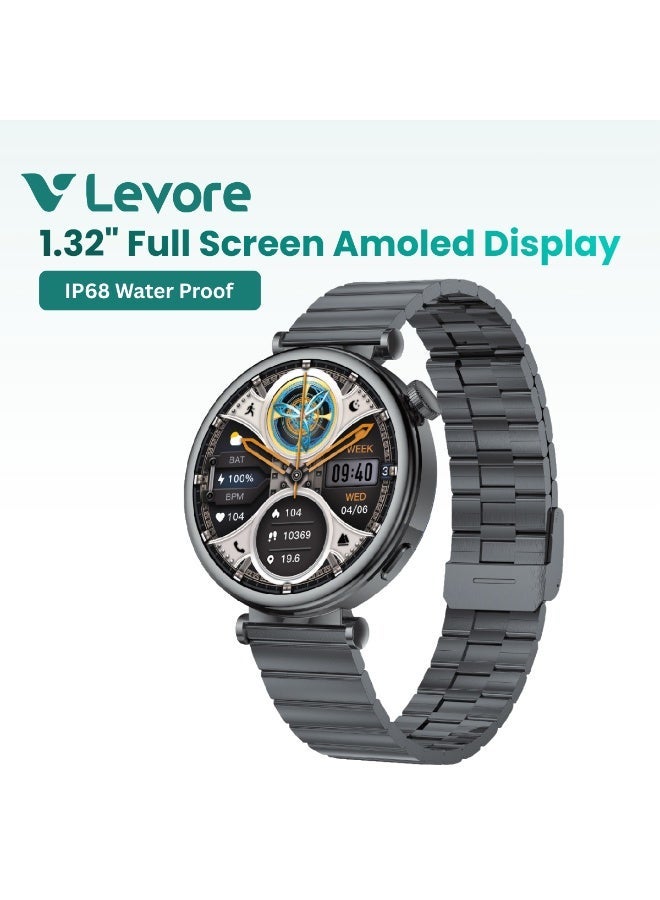 Compare Levore Smart Watch 1.32 Full Screen Amoled Display at KSA Price