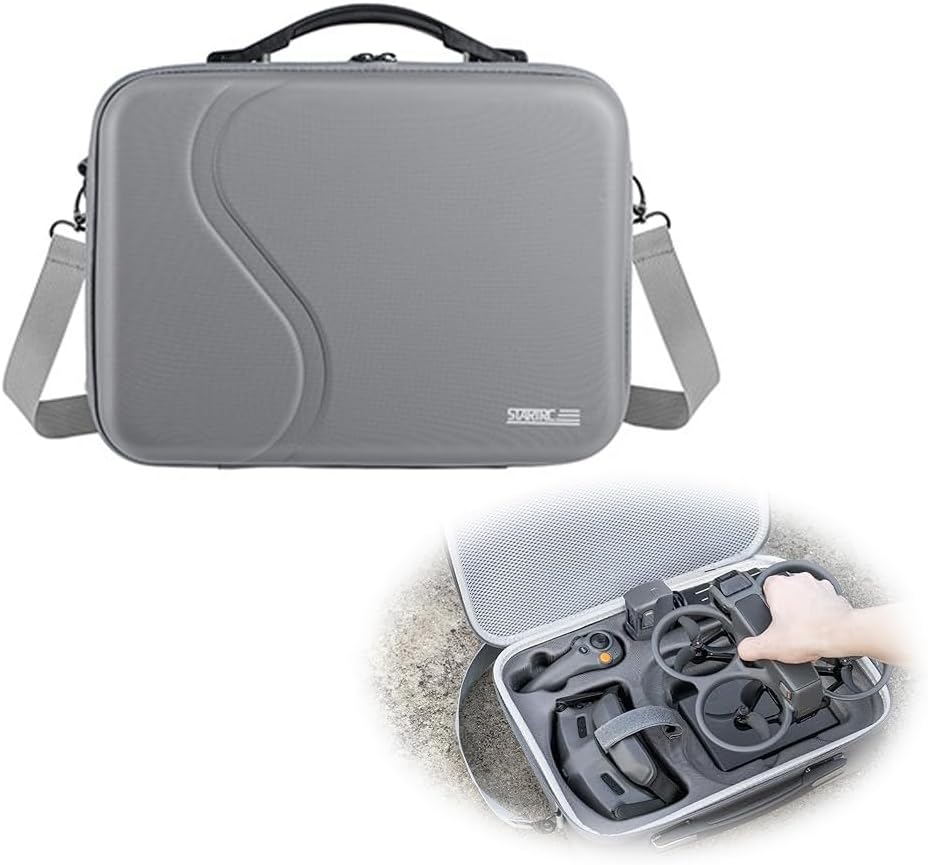 Compare Carrying Case for dji avata 2, Portable Travel Bag for STARTRC DJI Avata 2, Portable Single Shoulder Travel Bag for DJI Accessories, Waterproof and Wearresistant at KSA Price