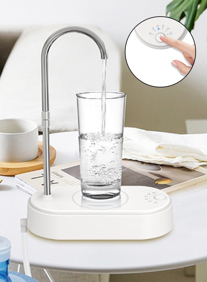 Compare Desk Water Dispenser,Table Bedside Electric Water Pump,Intelligent Desktop Water Bottle,6Level Quantitative Water Flow,Detachable,Low Noise,TypeC Rechargeable,with 1.5m Suction Pipe,for Home, Office, Outdoor at KSA Price