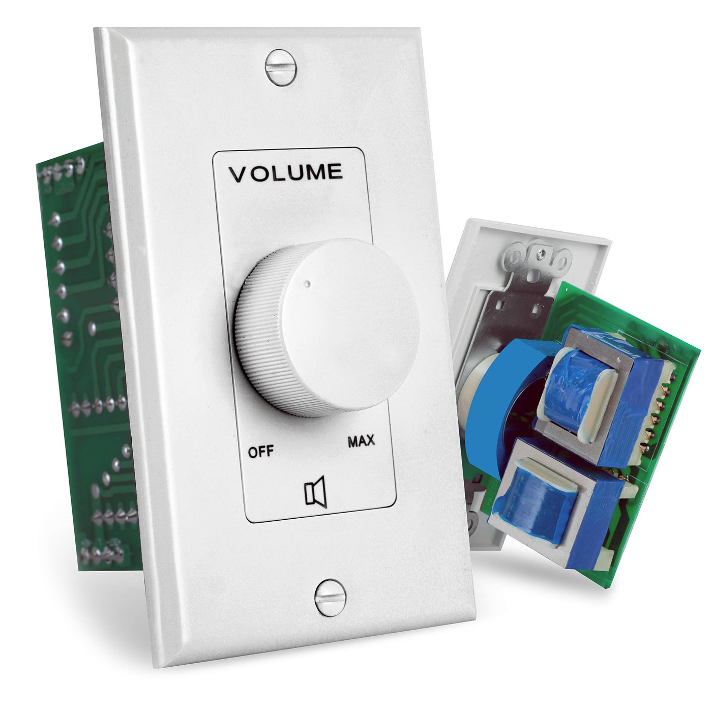 Compare Pyle Home Wall Mount Volume Control Knob Flush InWall PlateRotary Style Adjustment 2020kHz Freq ResponseCompanion for HiFi FourPair Speaker Selector w AudioVideo CompatibilityWhite PVC1 at KSA Price