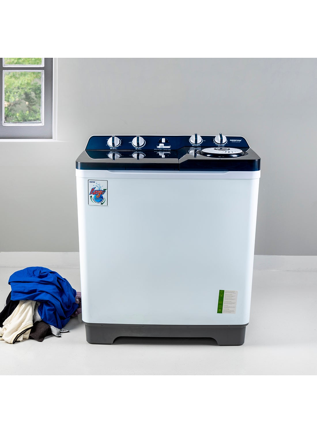 Compare Twin Tub SemiAutomatic Washing Machine 13 Kg| 7Kg Spin Capacity Equipped with Strong Pulsator and Air Dry Spinning Function| Efficient Performance and Classic Design| Perfect for Home, Apartments | 1 Year Warranty 82 at KSA Price