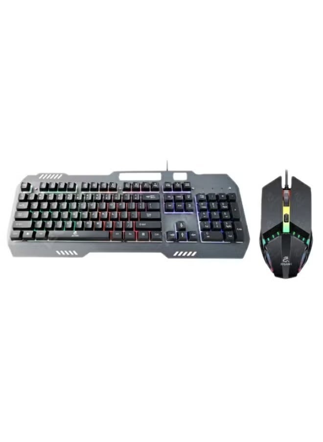 Full Size Backlit Wired Gaming Keyboard with Mouse…