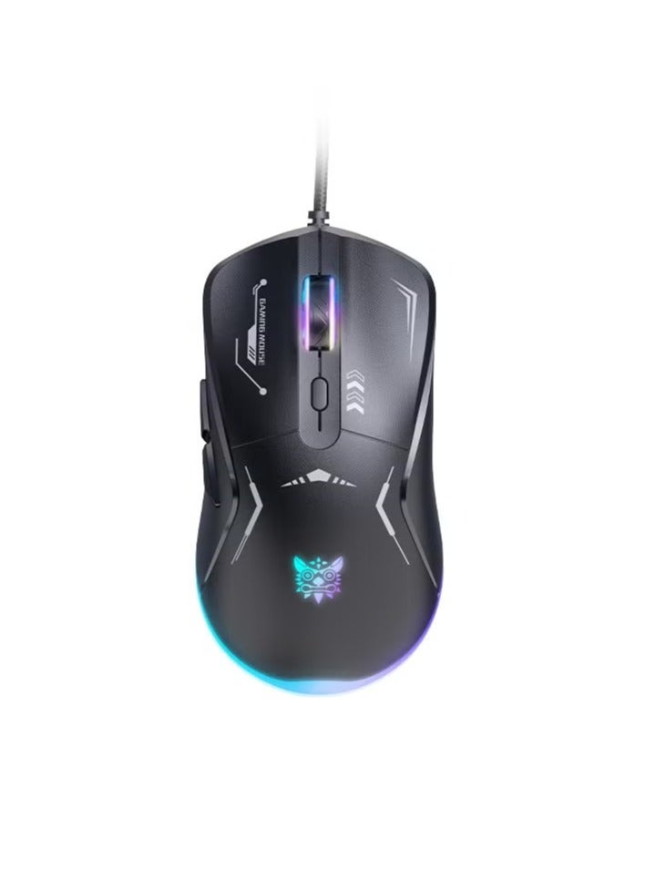 Compare CW917 Wired Gaming Mouse, RGB 3600 DPI LED Optical USB 6 Buttons for Laptops and Desktops at KSA Price