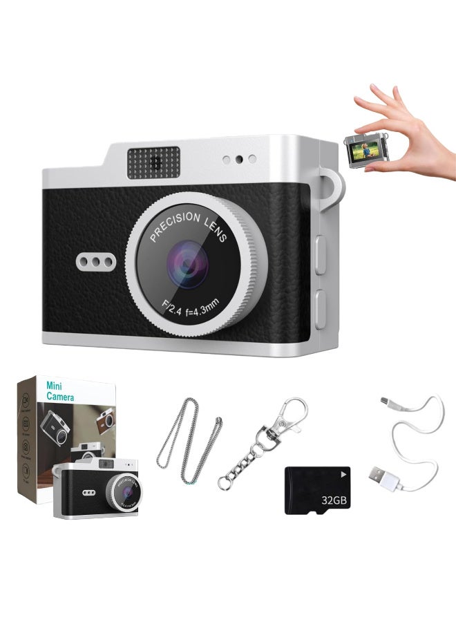 Mini Keychain Digital Video Camera, 1080P Y2K Vibe…