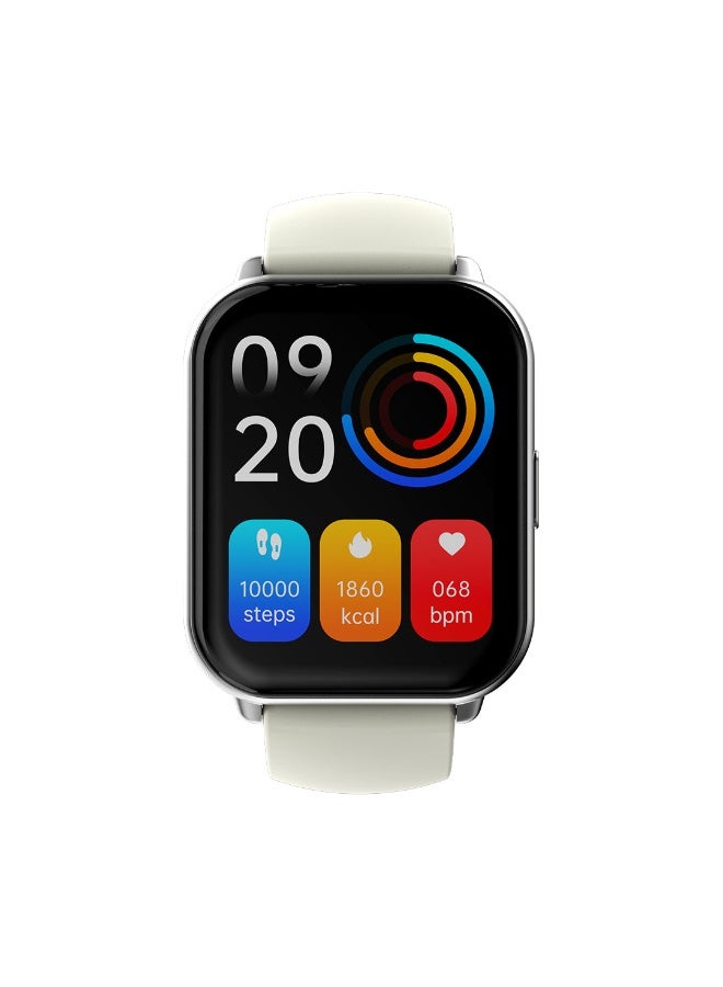 Compare Zone 2 SmartWatch With Effortless Wireless Calling & 1.96 Inch IPS Display  Long Battery Life, IP68 Waterproof  Silver White Colour at KSA Price