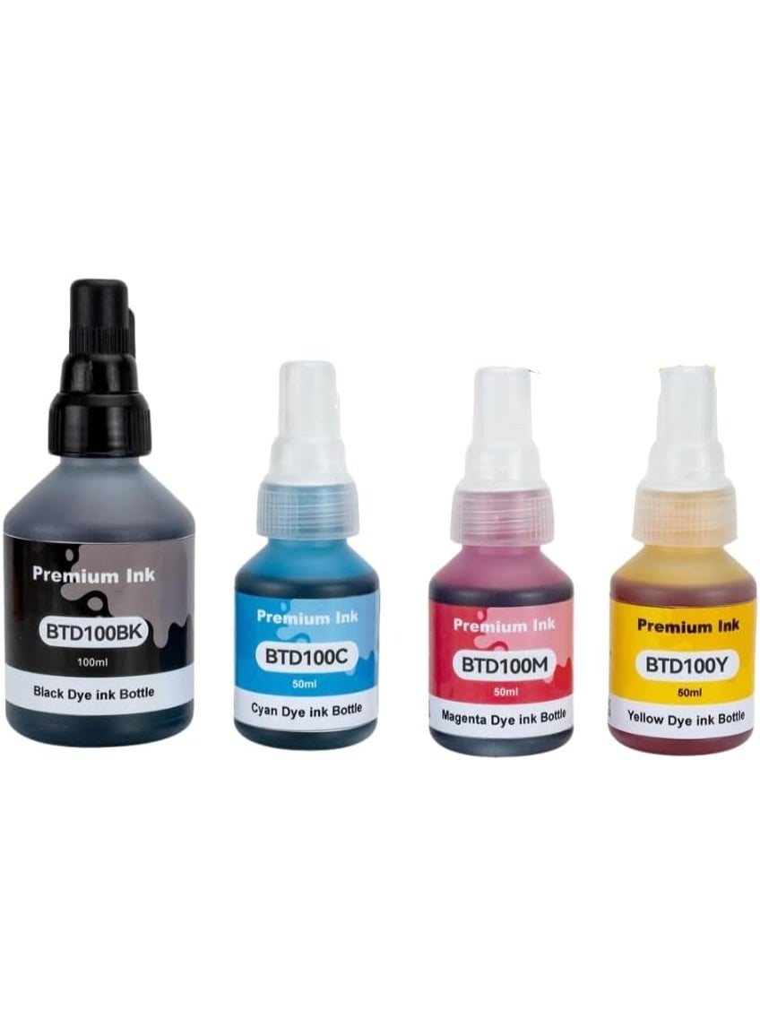 Compare BTD100 refill ink Comptible with  DCPT230  T238 T430W  T435W  DT436W T439W  T530DW  T536DW  T730DW  DCPT735DW T830DW  DCPT835DW MFCT930DW Printers at KSA Price