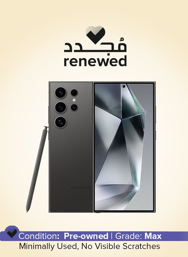 Compare Renewed  Galaxy S24 Ultra Single+eSIM Titanium Black 12GB RAM 256GB 5G  International Version at KSA Price