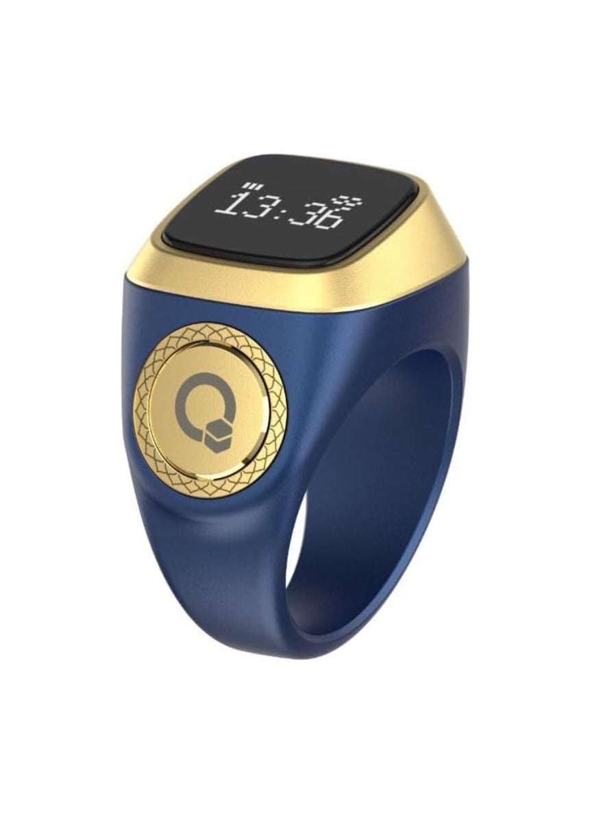 Compare Smart Tasbih Zikr Ring Wide Display Powerful Battery Backup OLED Display Smart Ring App Operated Tasbih Counter Prayer Reminder Technology Plastic 20MM Ring Nova Blue at KSA Price