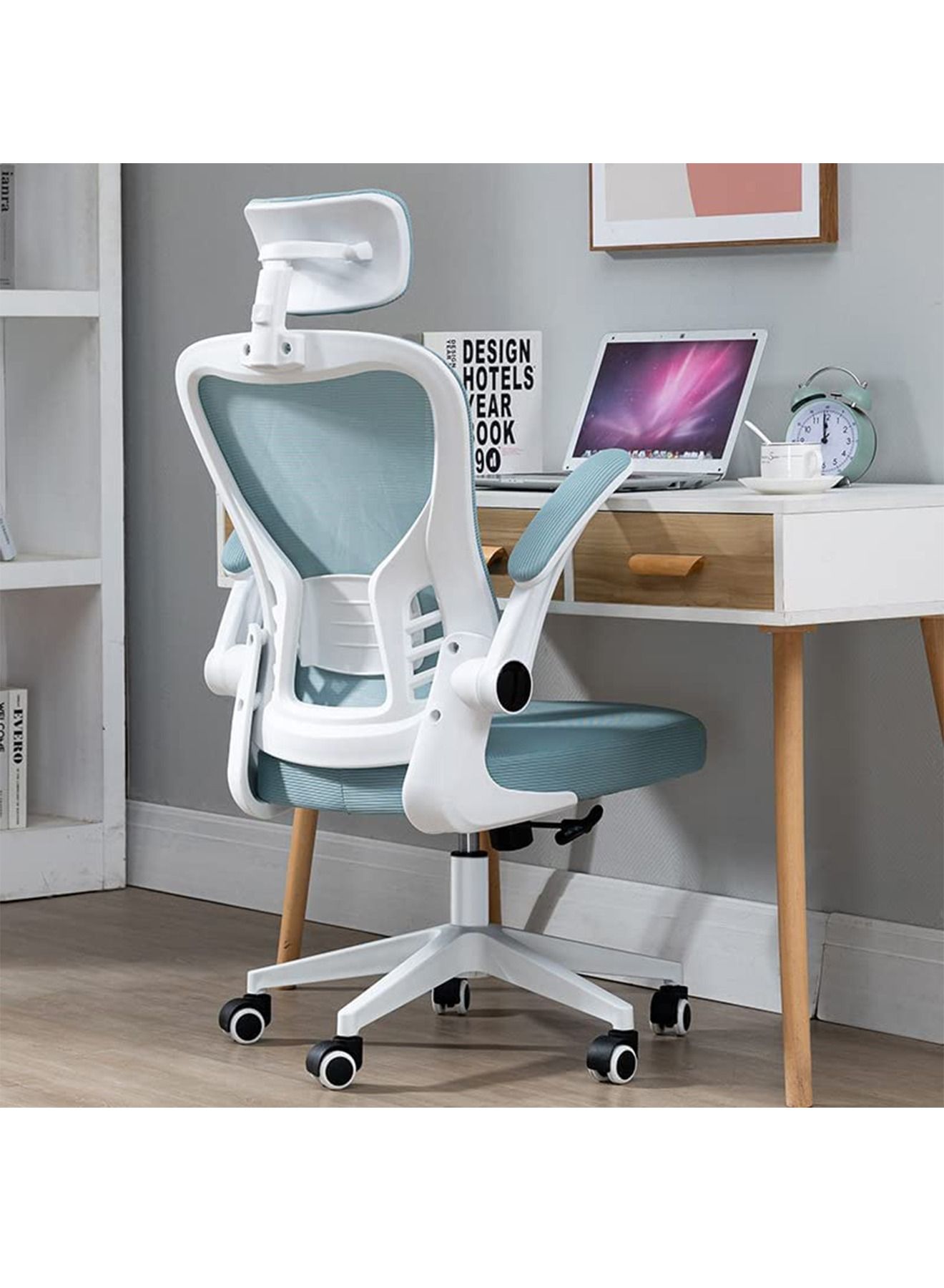 Ergonomic Mesh Office Desk Chair with Headrest and…