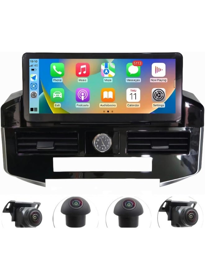 Compare 12.3 Android Car Stereo Screen for Toyota Land Cruiser LC200 GXR 2008–2022 | Wireless CarPlay & Android Auto | AHD 360° Cameras | 4GB RAM + 32GB ROM | Fast UI | YouTube, Netflix, Prime Video Support at KSA Price