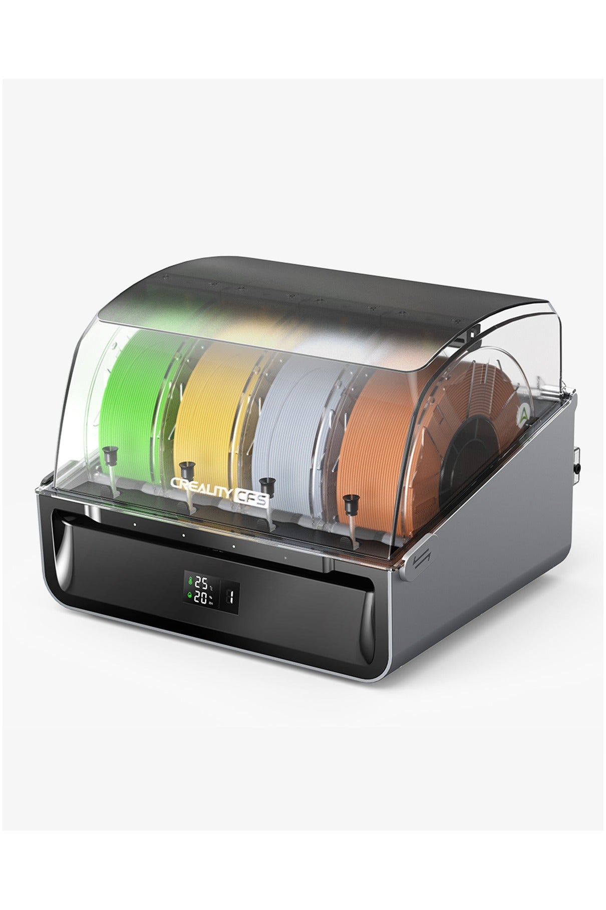 Compare CFS Creality Filament System, MultiColour 3D Print, Automatic Filament Detection, Moistureproof Storage, Supports 4 Parallel Devices for Creality Hi & K2 Plus Grey at KSA Price