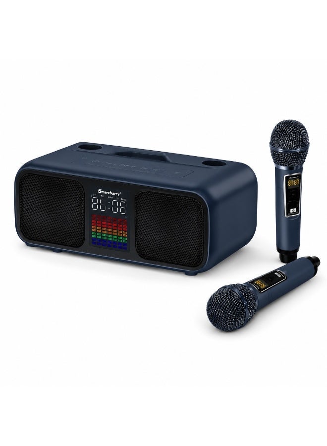 S39 Pro Karaoke Speaker with 2 Wireless Microphones…