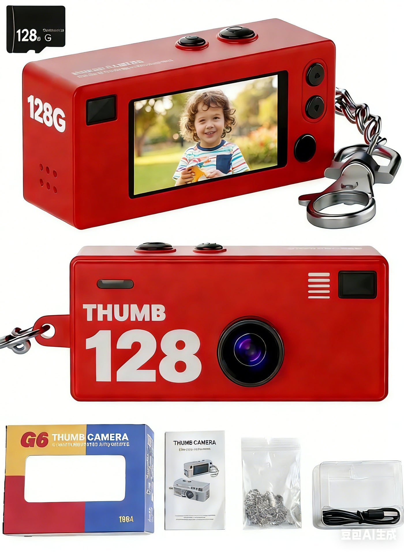 Digital Camera with 0.96 in LCD Screen 1080P 130°…