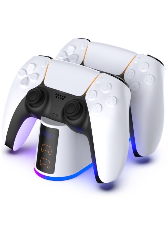 Compare Game Controller Charging Station Dual Fast Charger Dock with LED Light Switch, Compatible with Game ConsolePower BankAC Adapter at KSA Price