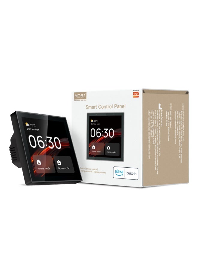 Compare MOES Panel LN Zigbee – 4 Smart Control Panel Black | Builtin Zigbee Gateway, MultiDevice Central Control, Smart Life App Integration, WallMounted Touch Display at KSA Price