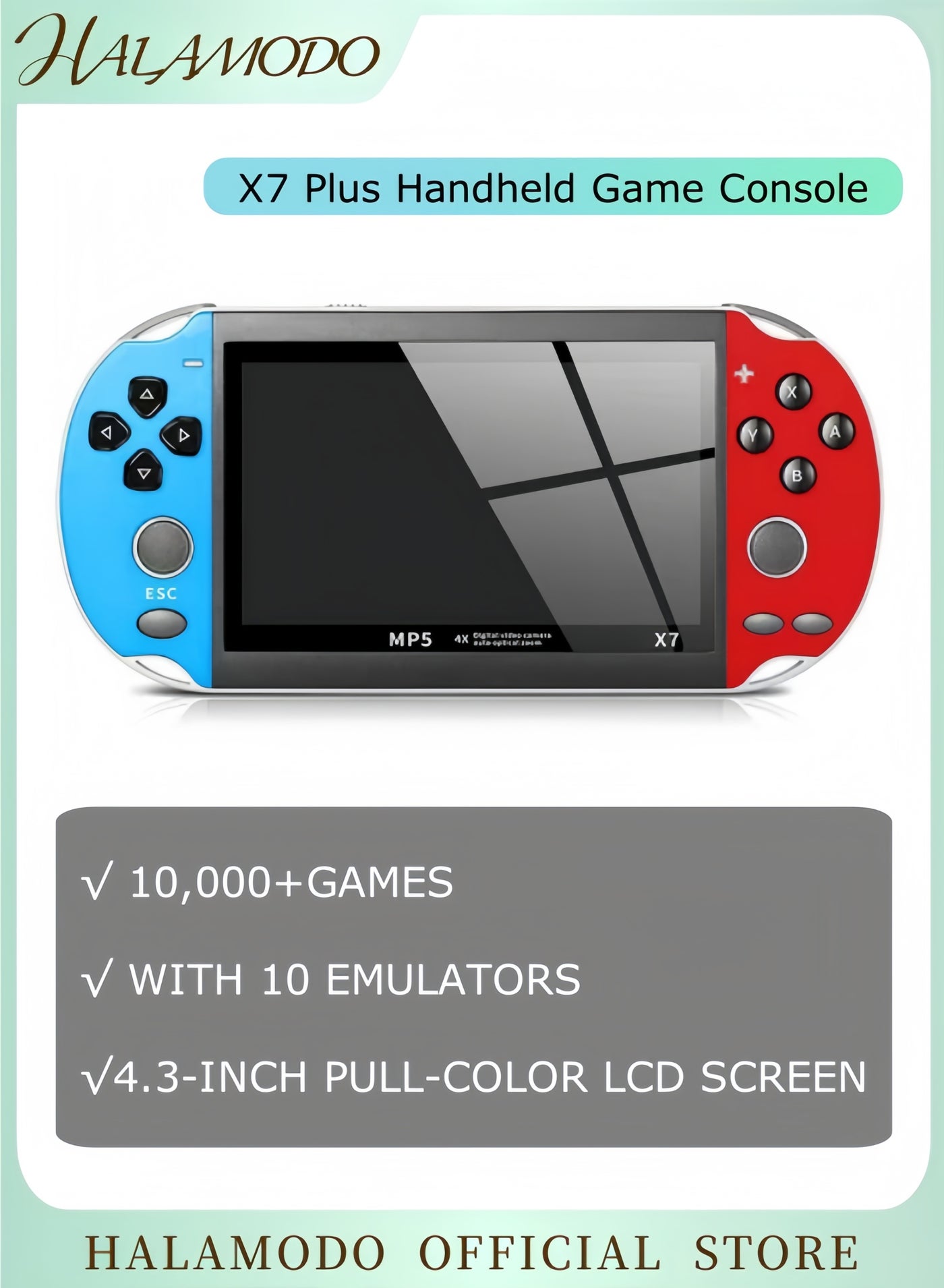 X7 Plus Handheld Game Console , Preload 10000…
