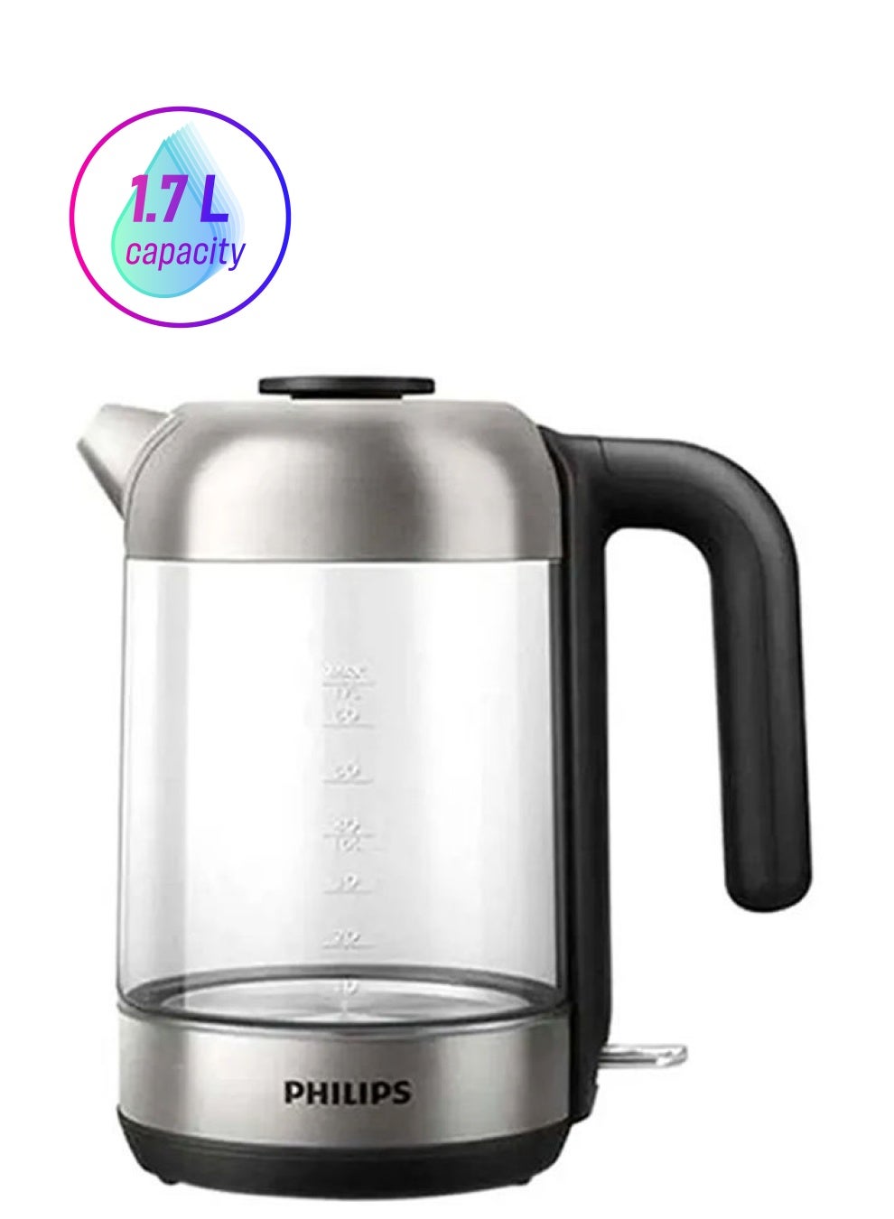 Compare Electric Kettle 1.7 L 2200 W HD933981, HD933980 ClearSilverBlack at KSA Price