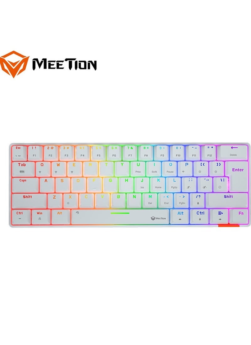 MEETION Dual Mode Bluetooth 60 Gaming Keyboard…