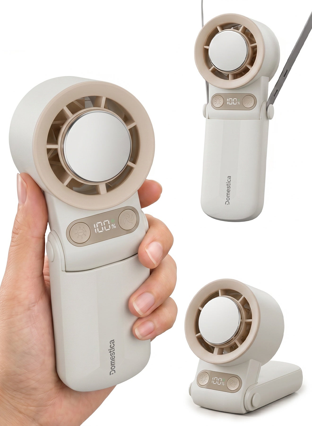 DOMESTICA Flö Portable Handheld Fan, 20000 RPM with…