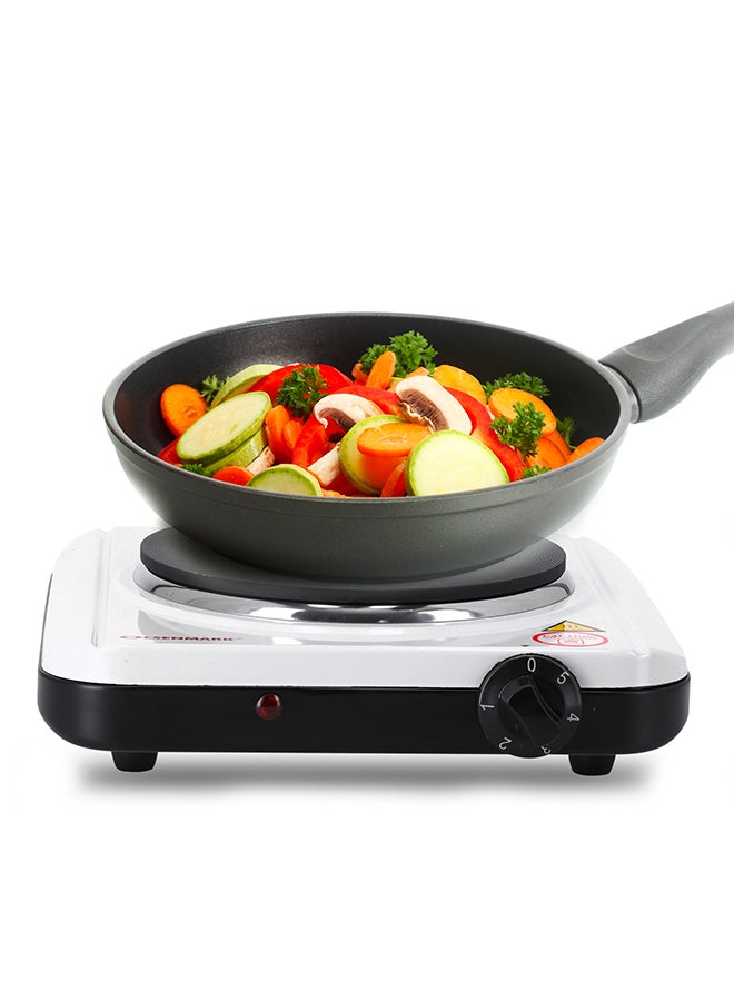 Compare Single Burner Electric Hot Plate with Overheat protection, Indicator Light and AutoThermostat Control 1500 W OMHP2095 WhiteBlack at KSA Price
